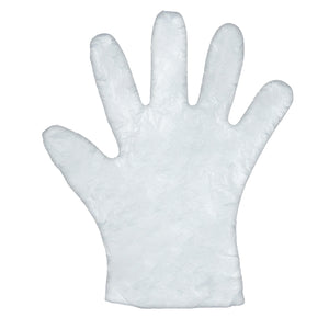 Poly Clear Disposable Gloves Powder Free Medium 500 Pcs x 1 Box=500 Pcs