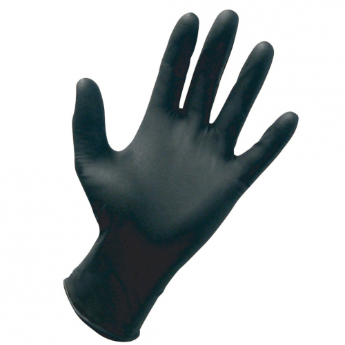 Black Nitrile Gloves X-Large 100 Pcs x 1 Box=100 Pcs