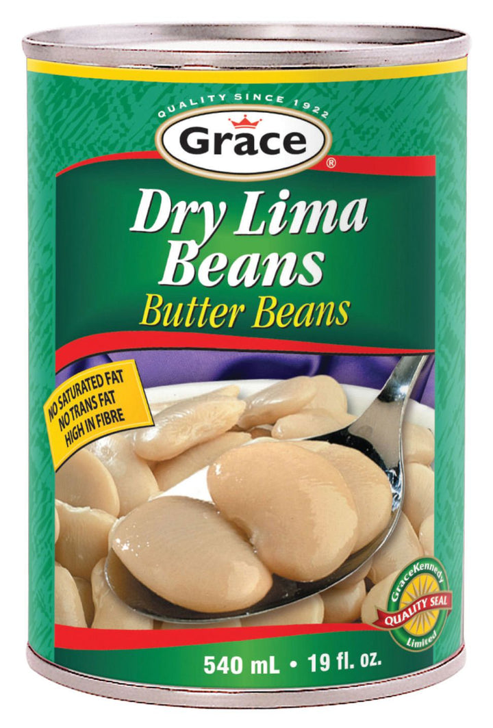 Grace - Dry Lima Butter Beans 540ml x 1 Can