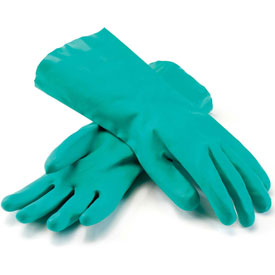 Green 13" Nitrile Gloves Large 12 Pairs