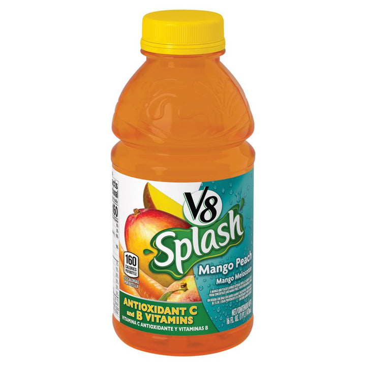 V8 Mango Peach Splash Blend 473ml x 12 Bottles