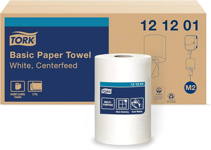 Tork - 121201 Advanced White Centerfeed 2 Ply Hand Towel 9 x 590