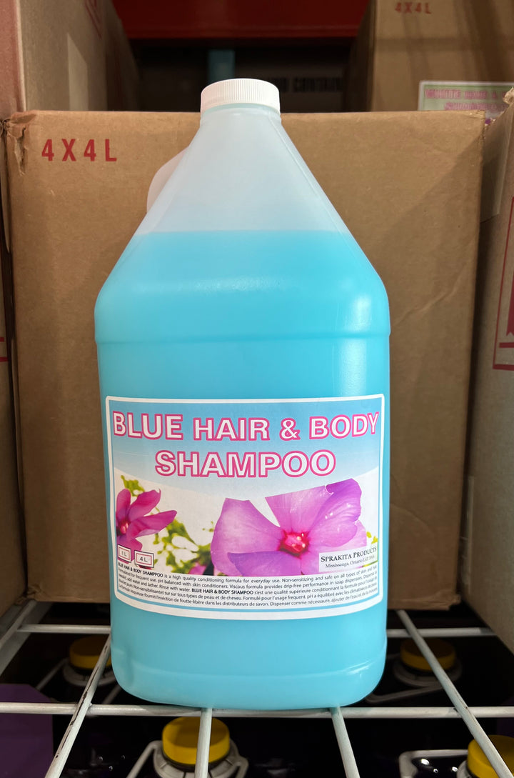 Hair & Body Liquid Shampoo Blue Soap 4L x 1 Jug