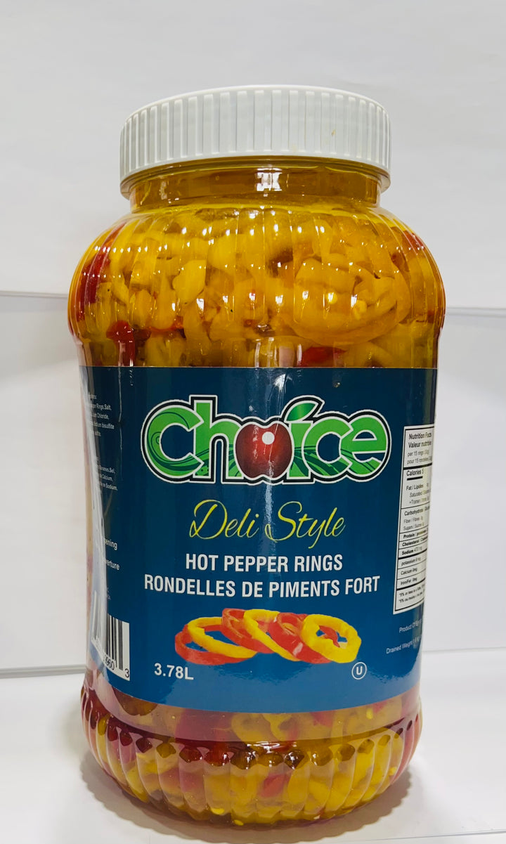Hot Pepper Rings 3.78L x 1 Jug