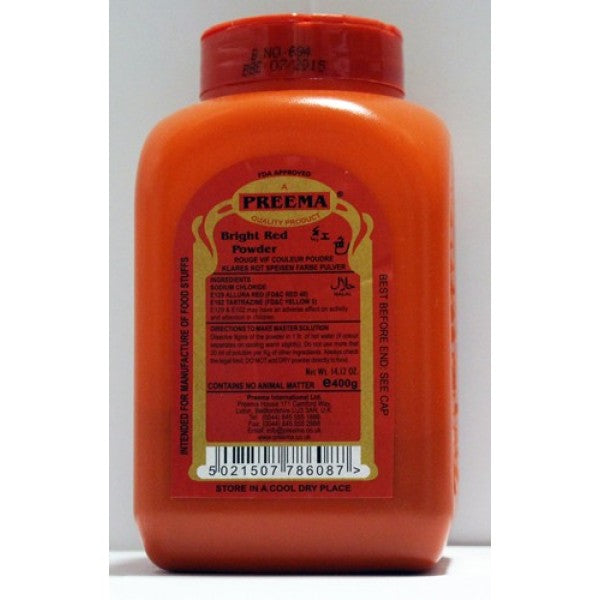 Preema - Powder Colour Red 400g x 1 Bottle