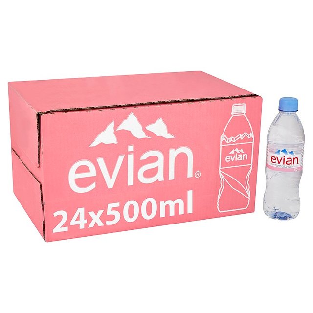 Evian Water 24 Bottles x 500ml