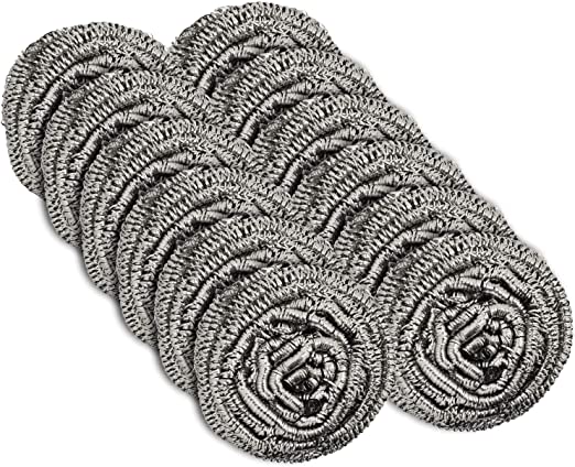 Stainless Steel Scour Puff 50g 12 Pcs.