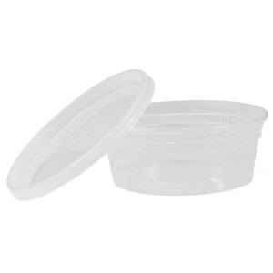 8oz Plastic Soup & Deli Cup 240 Pcs. Set