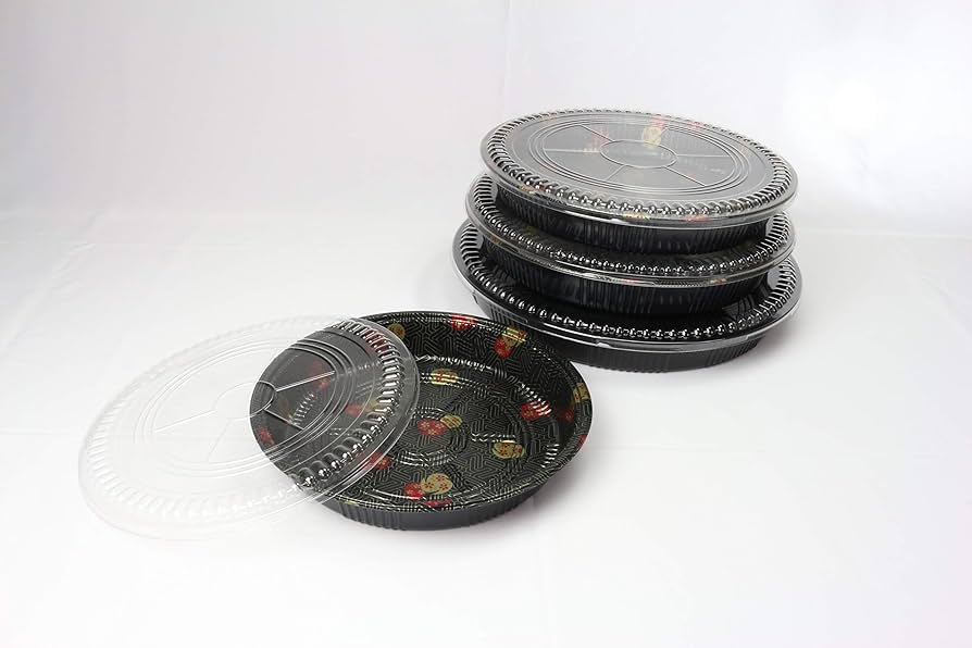 15" Sushi Trays With Clear Lids 120 Set