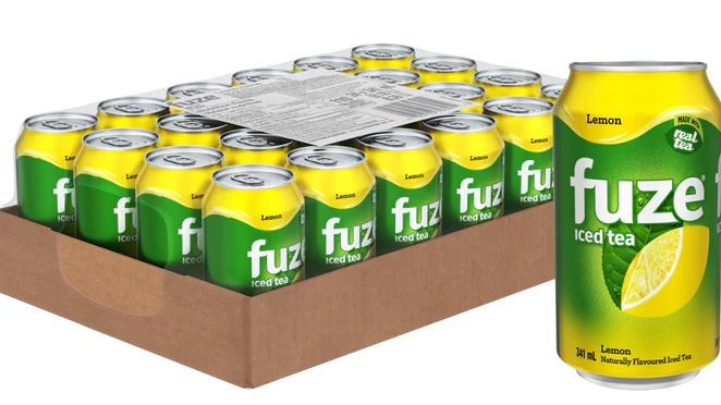 Fuze Lemon Iced Tea Cans 24 x 355 mL