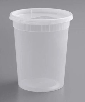 32oz Clear Deli Cups With Lids 240 Pcs. Set