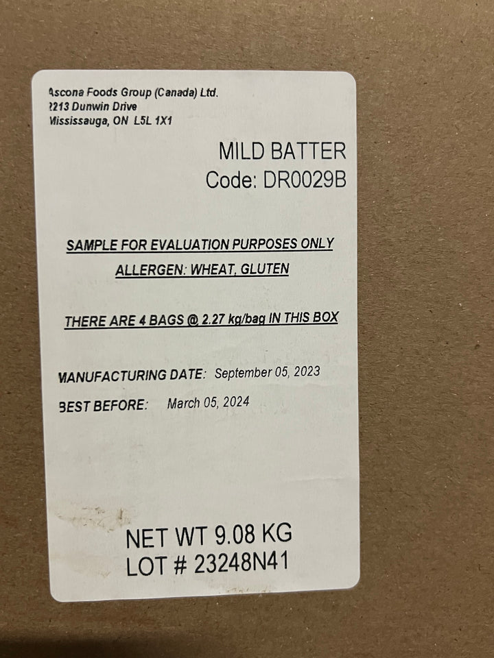 Mild Batter 2.27 Kg Bag / 4 Bags / Box