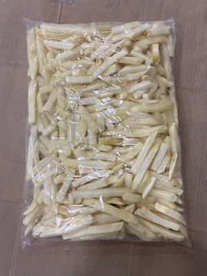 Fries 3/8" Straight Cut Clear Coat 1 Bag