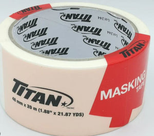 White 2" Masking Tape 48mm x 20m 1 Roll