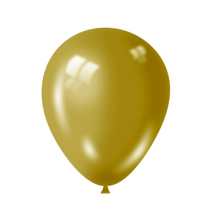 12" Gold Balloons 10 Pcs