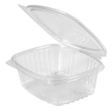 Clear Hinged Deli Container (Ad12) 12oz (5.38*4.5*2.5") 50 Pcs.