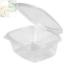 Clear Hinged Deli Container (Ad16) 16oz (5.38*4.5*2.78") 50 Pcs.