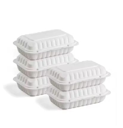 188 Deep Clamshell PP Microwavable Container Deep 9" x 6" x 2.75" 150 Pcs.