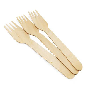 Wooden Forks Heavy Duty 100 Pcs.