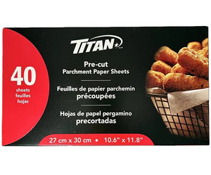 Titan Parchment Sheets Pre-Cut 27 x 30cm 40 Pcs