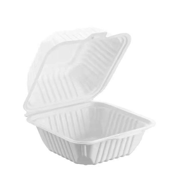 Snap-Lock 6"x6"x3' PP Clamshell Microwaveable Containers 500/CS