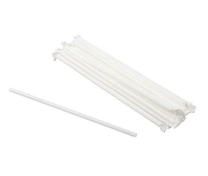 8" White Straw Paper Wrapped 500