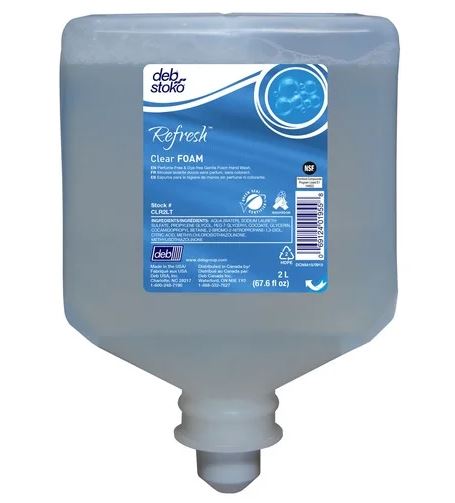 Debb Refresh Clear Foam Soap CLR2LT 2L