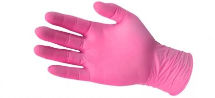 Pink Gloves Medium Size 100 Pcs