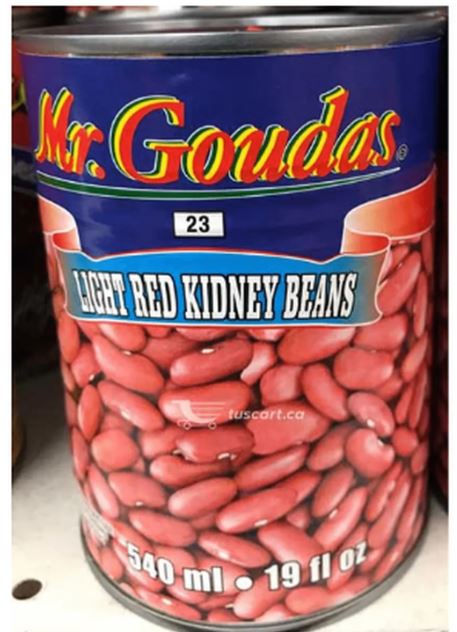 Mr. Goudas - Light Red Kidney Beans 540 Ml