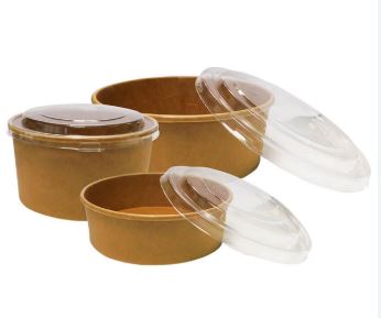 16oz 500ml Round Kraft Container 50 Pcs