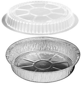 8" Clear Plastic Dome Lids For 8" Round Alum Pan