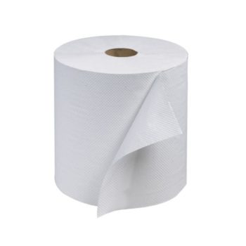 600' x 8" White Hand Towel 6 Rolls Per Box