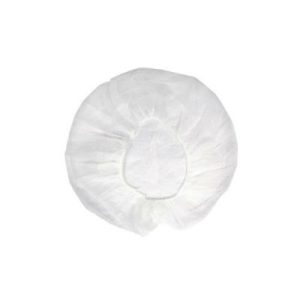 Hair Nets White Unpleated Caps 21" 100 Pcs x 10 Bag=1000 Pcs