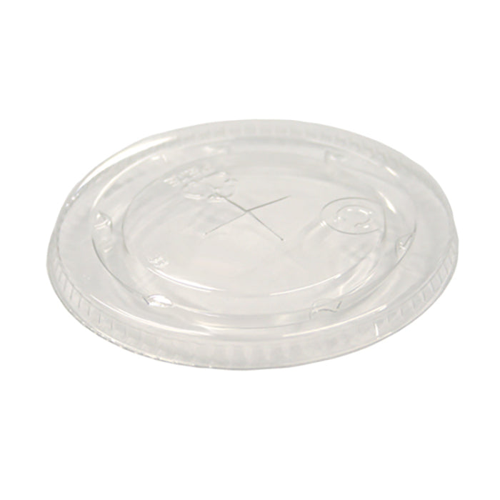 Slotted Flat Clear Lids For PPP 12oz to 20oz Clear Cups 100 Pcs.