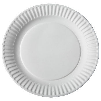 9" (Pizza) White Paper Plate Uncoated 1200 Pcs.