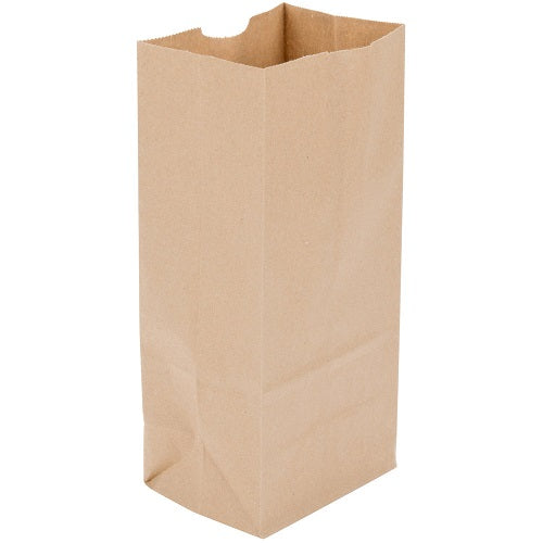 8 Lb Kraft Grocery Paper Bag (6" x 4" x 12 1/4") 500 / Bundle