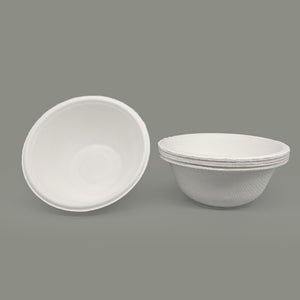 8oz Round Bagasse Fiber Bowl 1000 Pcs.