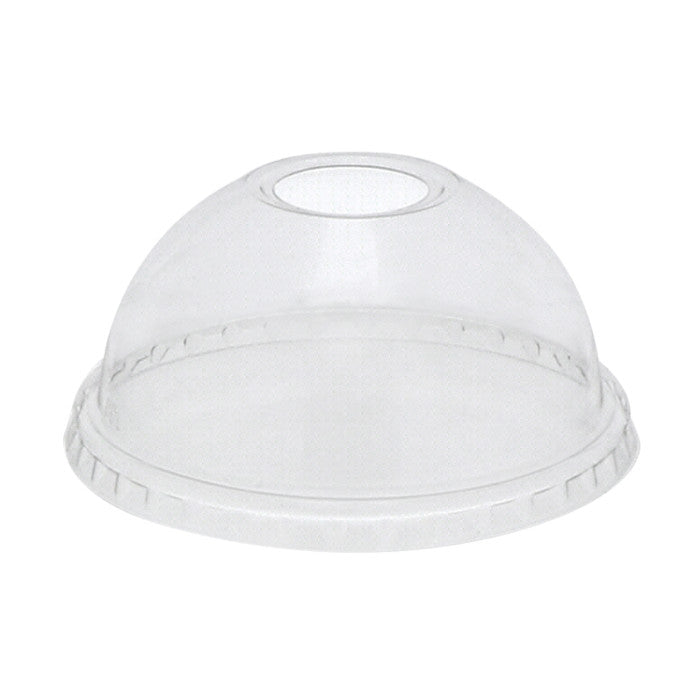 Clear Dome Lid With Small Hole Pactiv For 12oz Cups 75 Pcs.