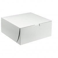 Cake Box 10 x 10 x 2.5" White 100 Pcs.