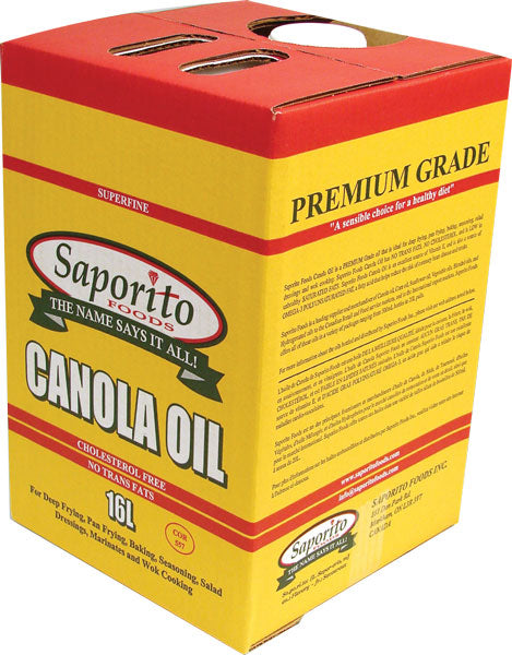 Saporito - Canola Oil 16L Cholesterol Free Zero Trans Fat