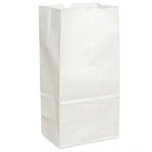 5 Lb White Grocery Paper Bag (5 1/4" x 3 3/8" x 10 13/16") 500 / Bundle