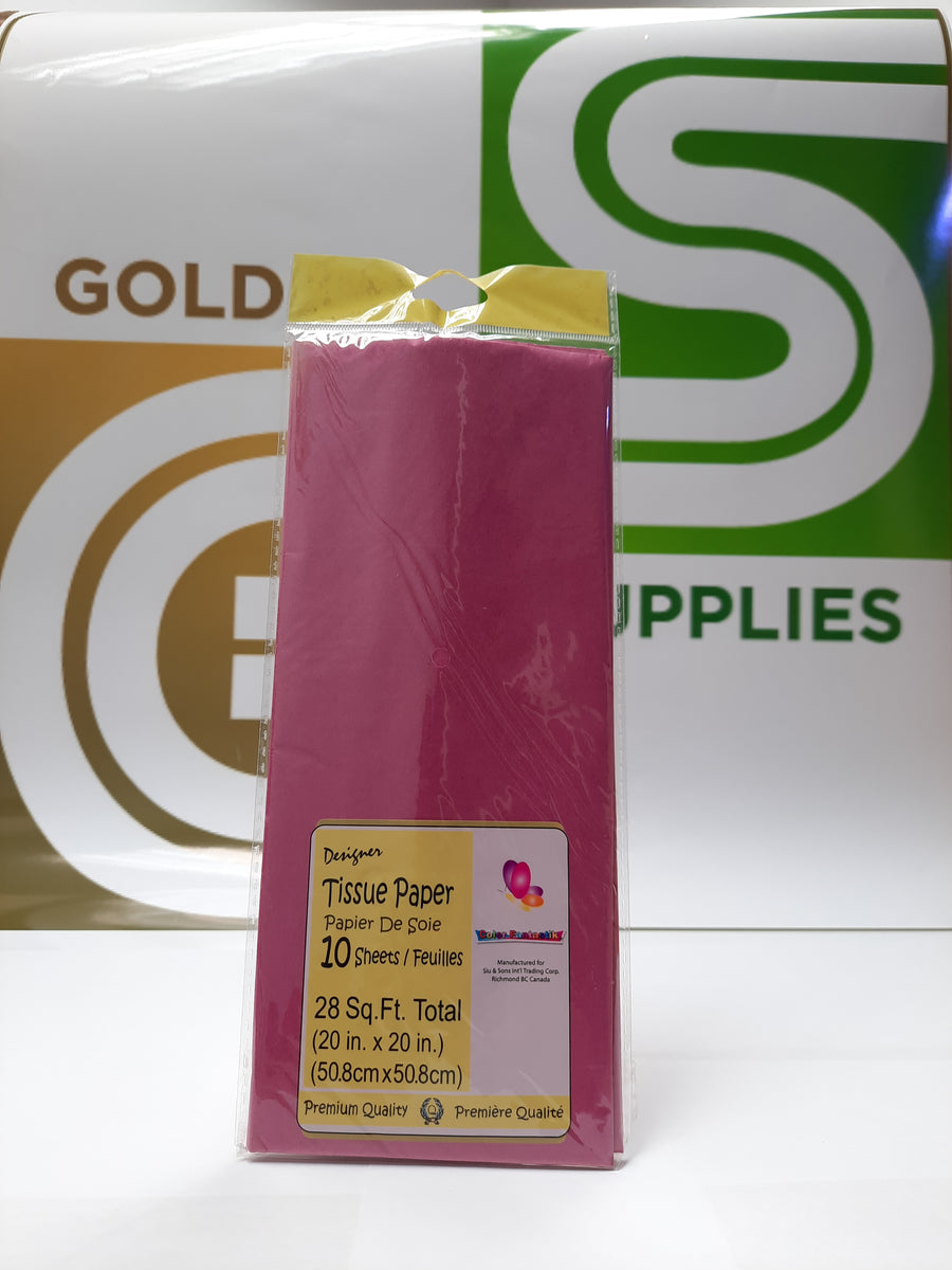 Premium Color Tissue Fuchsia 10 Pcs