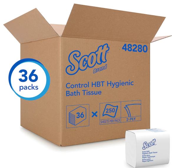 Scott 48280 Kleenex Interleave 36 x 250 Bathroom Tissue