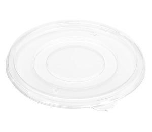 Clear Flat Lid For 24/32oz Round Fiber Bagasse Bowl 75 Pieces