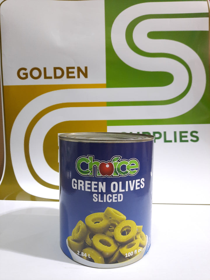 Sliced Green Olives 100oz x 1 Can