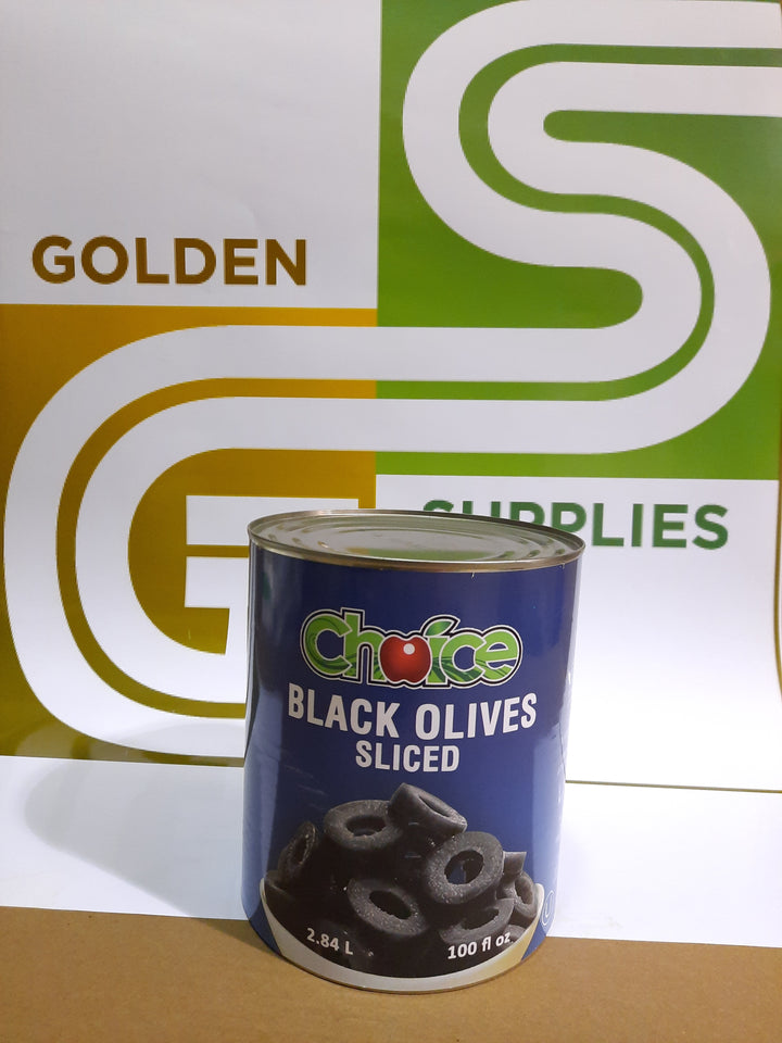 Choice - Sliced Black Olives 100oz x 6 Cans