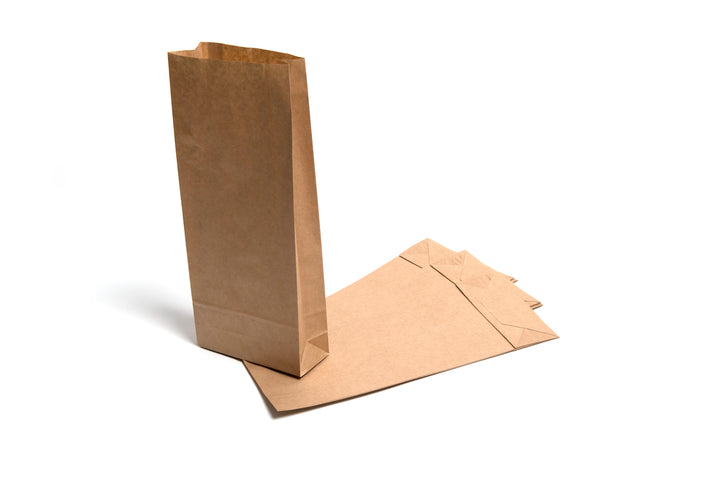 14lb Kraft Grocery Paper Bag (7 3/4" x 4 3/4" x 14 3/4") 500 / Bundle