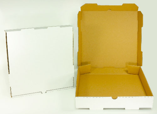 Plain White Pizza Box 14" x 14" x 2" 50 / Bundle