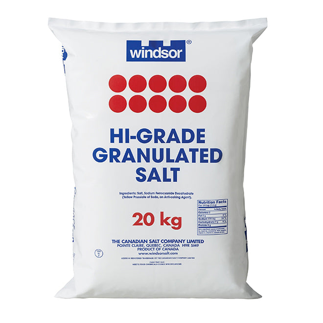 Windsor - Hi-Grade Granulated Salt 20 Kg (44 Lbs)