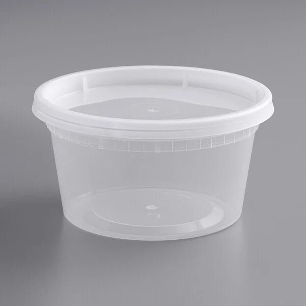 12oz Plastic Soup & Deli Cup 240 Pcs. Set